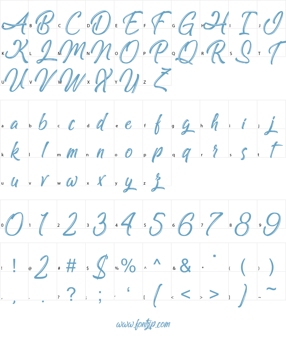 Amazing Kids Font Character